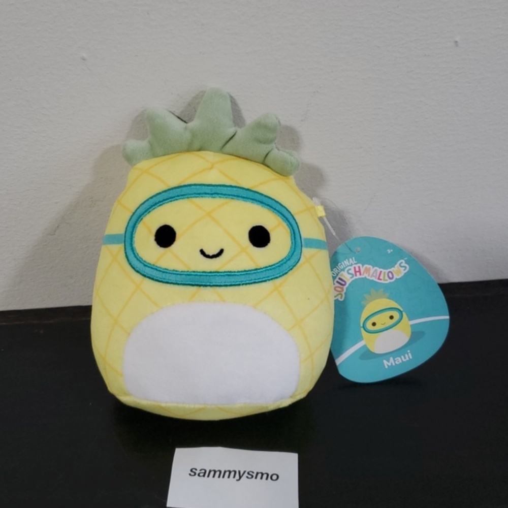 $3 Squishmallows Maui The Pineapple, Yellow, 5" NWT
